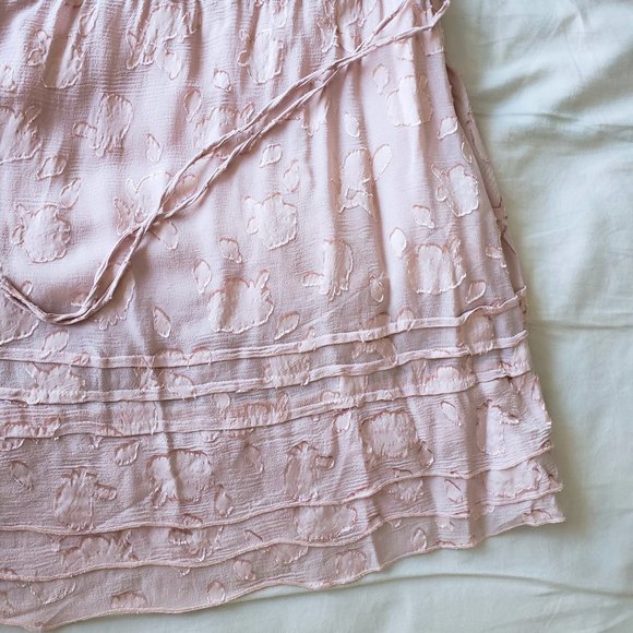 NWOT BCBGMaxAzria Runway Pink Silk Chiffon Dress - Picture 4 of 8